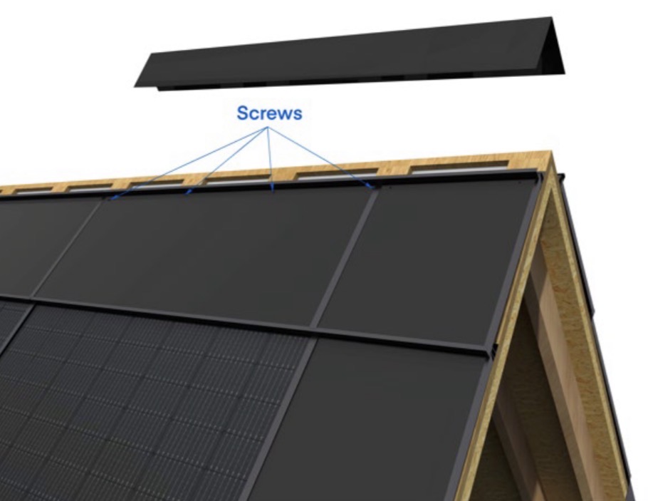Ridge cap with ventilation